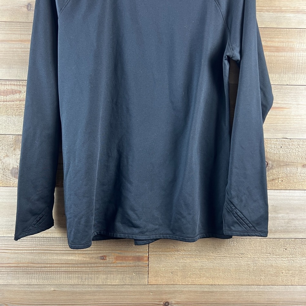 Climate‎ Right By Cuddl Duds Womens Shirt Long Sleeve Round Neck Black Large - Picture 3 of 6